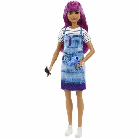 Barbie poupée Sirène Couleurs Magiques avec tenue et queue à colori