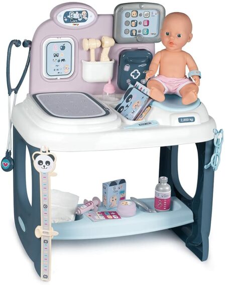 Nursery électronique baby nurse + poupon + 24 accessoires - Smoby