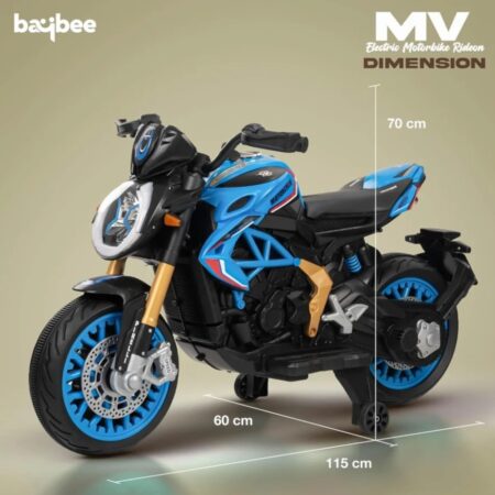 Moto électrique sportive 12V - Bleu