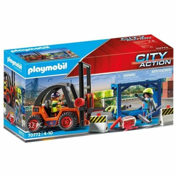 Chariot Elevateur Avec Cargaison - Playmobil City Action