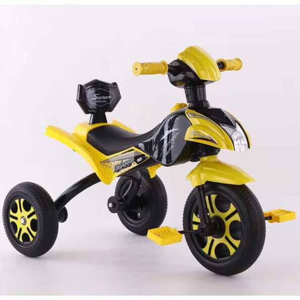 Tricycle style moto - Jaune