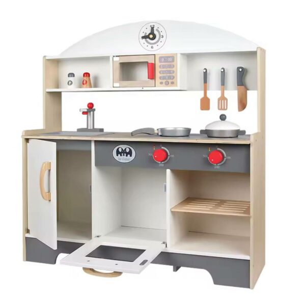 Cuisine Bois pour enfant avec accessoires – 78 x 25 x 71,5 cm