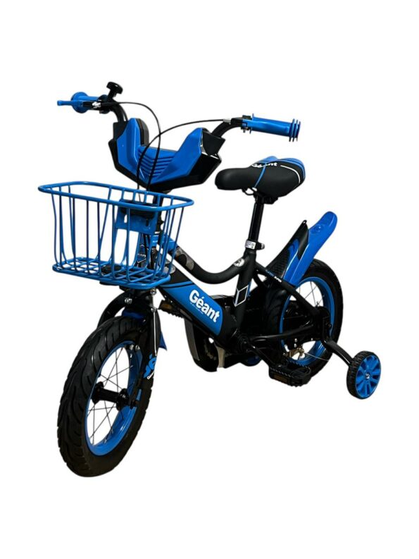 Vélo 12 pouces en acier - Bicyclette de 3 à 6 ans Bleu
