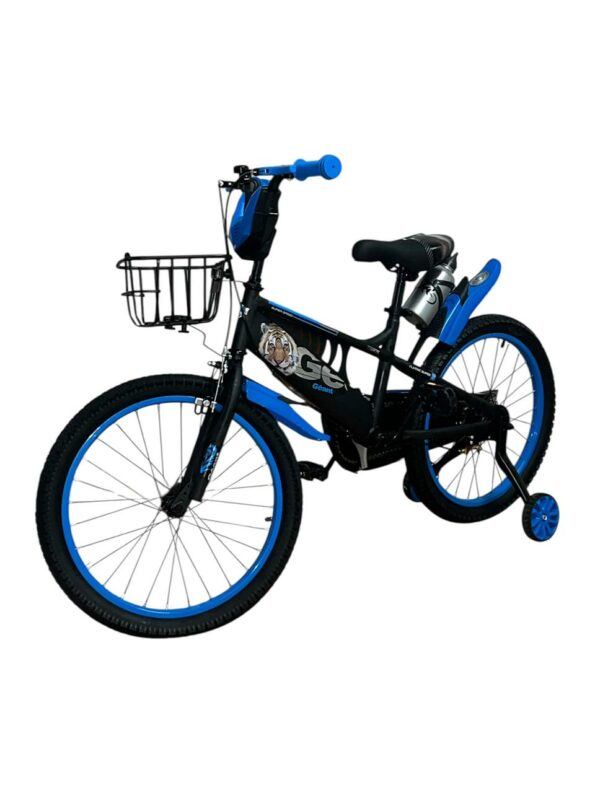 Vélo 20 pouces en acier - Bicyclette de 7 à 12 ans Bleu