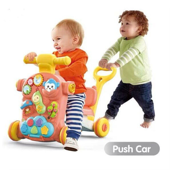 Trotteur 3 en 1 Transformable en Baby Car et Scooter Musical - Image 2