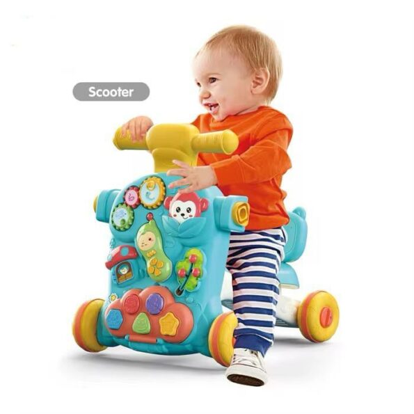 Trotteur 3 en 1 Transformable en Baby Car et Scooter Musical - Image 4