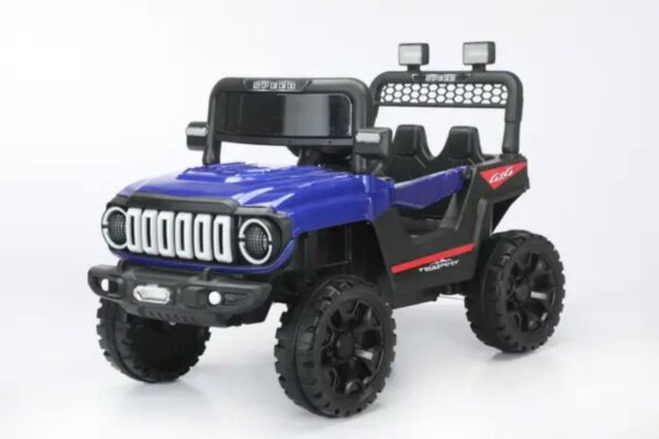 Voiture électrique SUV 4 motrices 12V pour enfant avec lumière - Bleu - Image 2