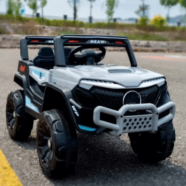 Voiture électrique SUV 4 motrices 12V pour enfant - Gris - Image 2
