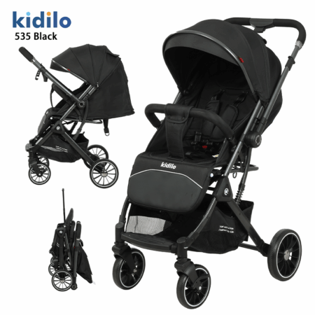 Poussette Valise Réversible - Kidilo Noir