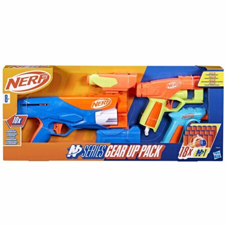 Nerf N Series Gear Up Pack de 3 Blasters avec 18 Fléchettes N1