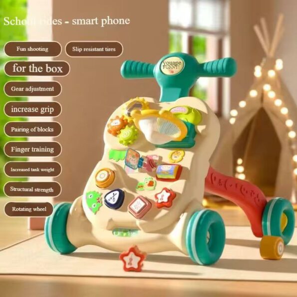 Trotteur avec plein acticité musicales pour bébé 6 mois et plus - Image 3