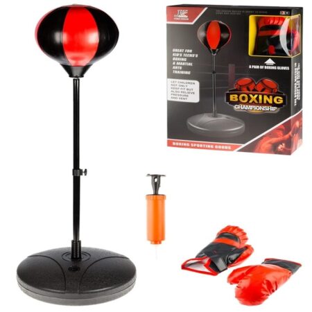 Set de Boxe avec gants réglable en hauteur