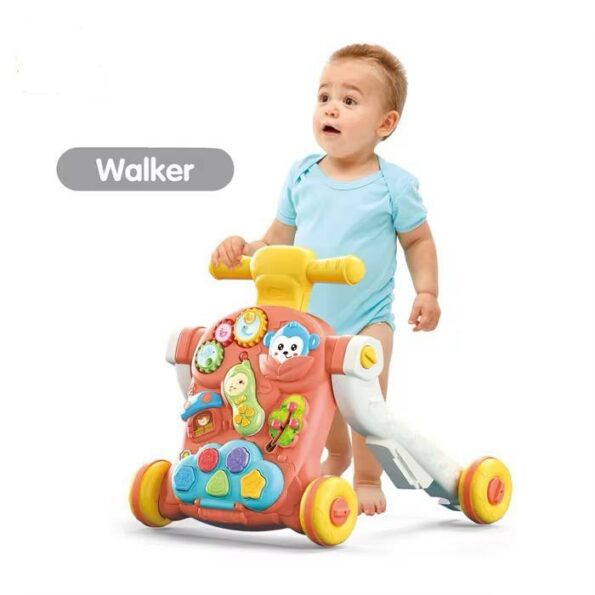 Trotteur 3 en 1 Transformable en Baby Car et Scooter Musical - Image 3