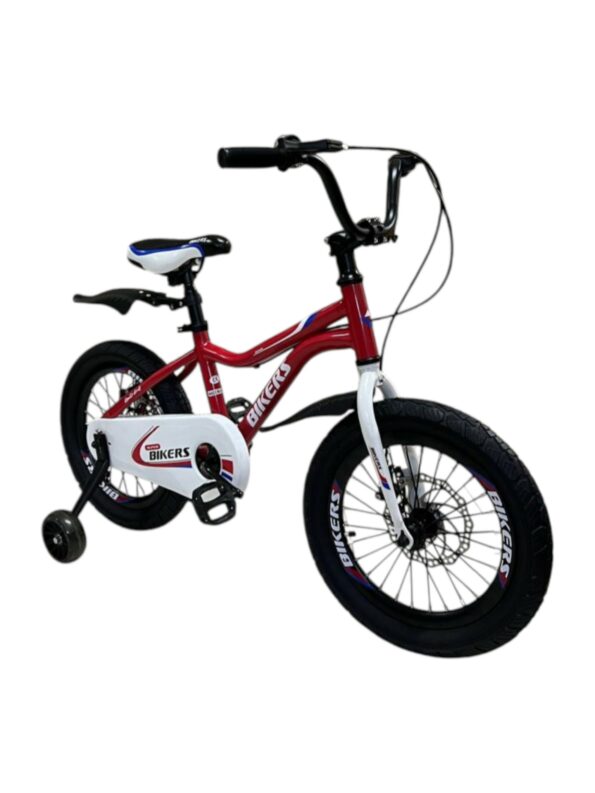 Vélo 16 pouces avec freins à disques - Bicyclette de 5 à 8 ans