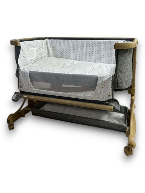 Cododo Kidilo réglable d'hauteur deux étages avec roues - Gris - Image 2