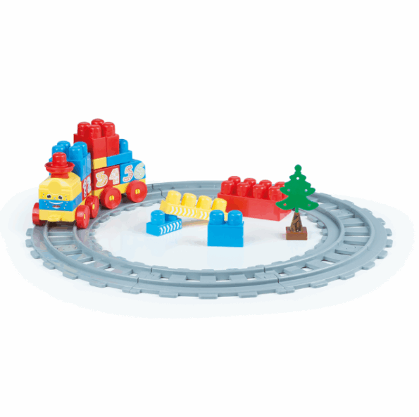 Set Train avec 36 bloc de constructions - Dolu - Image 2