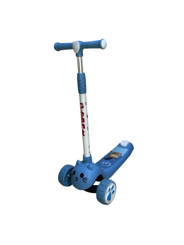 Trottinette 3 roues avec lumière et musique - Bleu