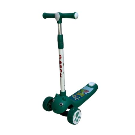 Trottinette 3 roues avec lumière et musique - Vert