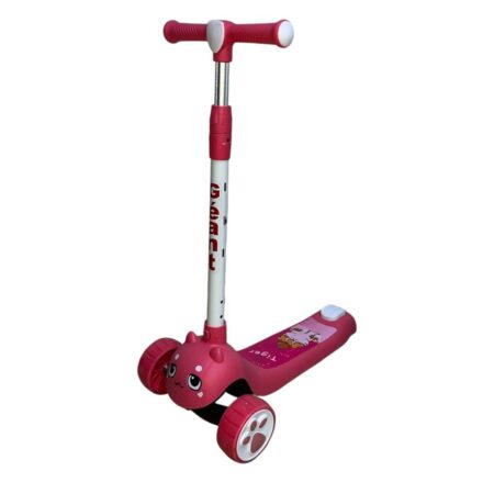 Trottinette 3 roues avec lumière et musique - Rose