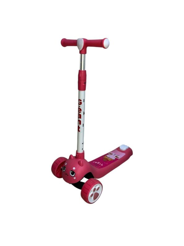 Trottinette 3 roues avec lumière et musique - Rose