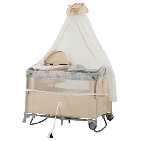 Lit bébé parapluie Cododo avec couffin CoolBaby Beige