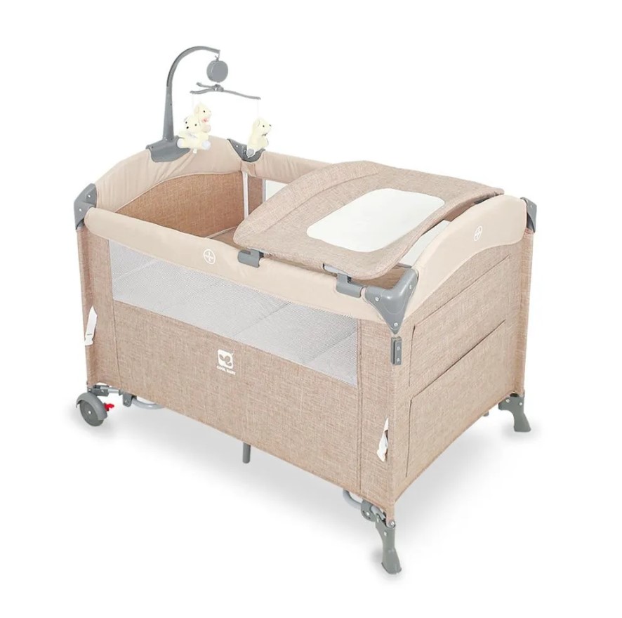Lit bébé parapluie Cododo Parc 3 en 1 Coolbaby Beige - Image 2