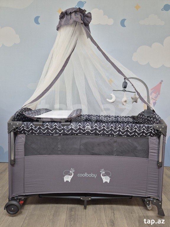 Lit bébé parapluie Cododo Cool Baby, Gris - Image 2