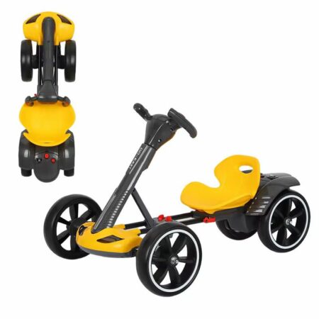 Voiture électrique 6V Go Kart Pliable - Jaune