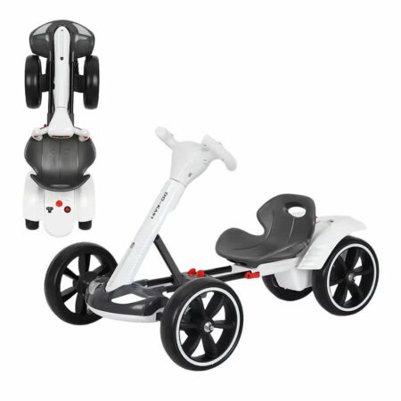 Voiture électrique 6V Go Kart Pliable - Blanc