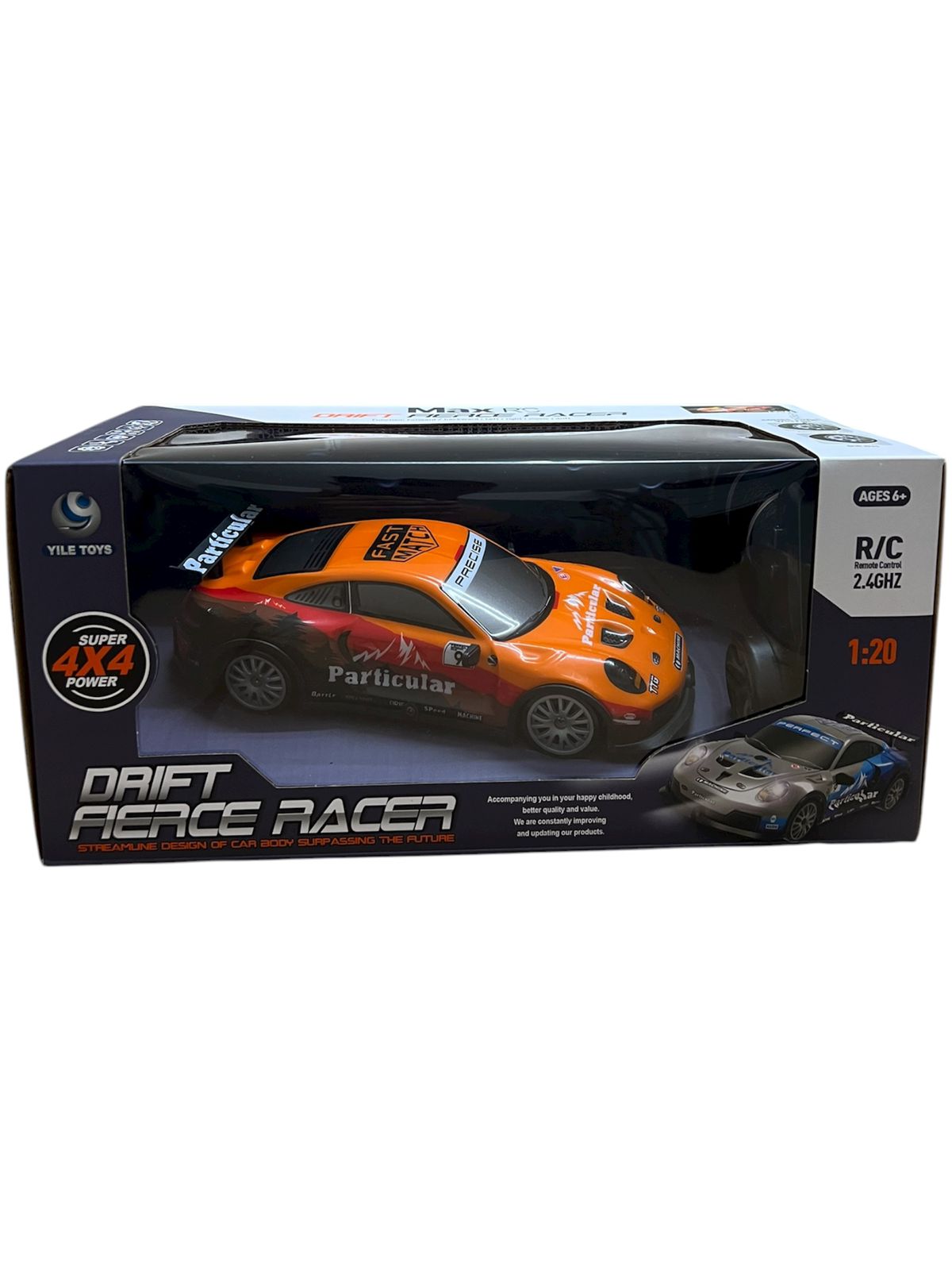 Voiture de drift télécommandée 4 motrices - Orange