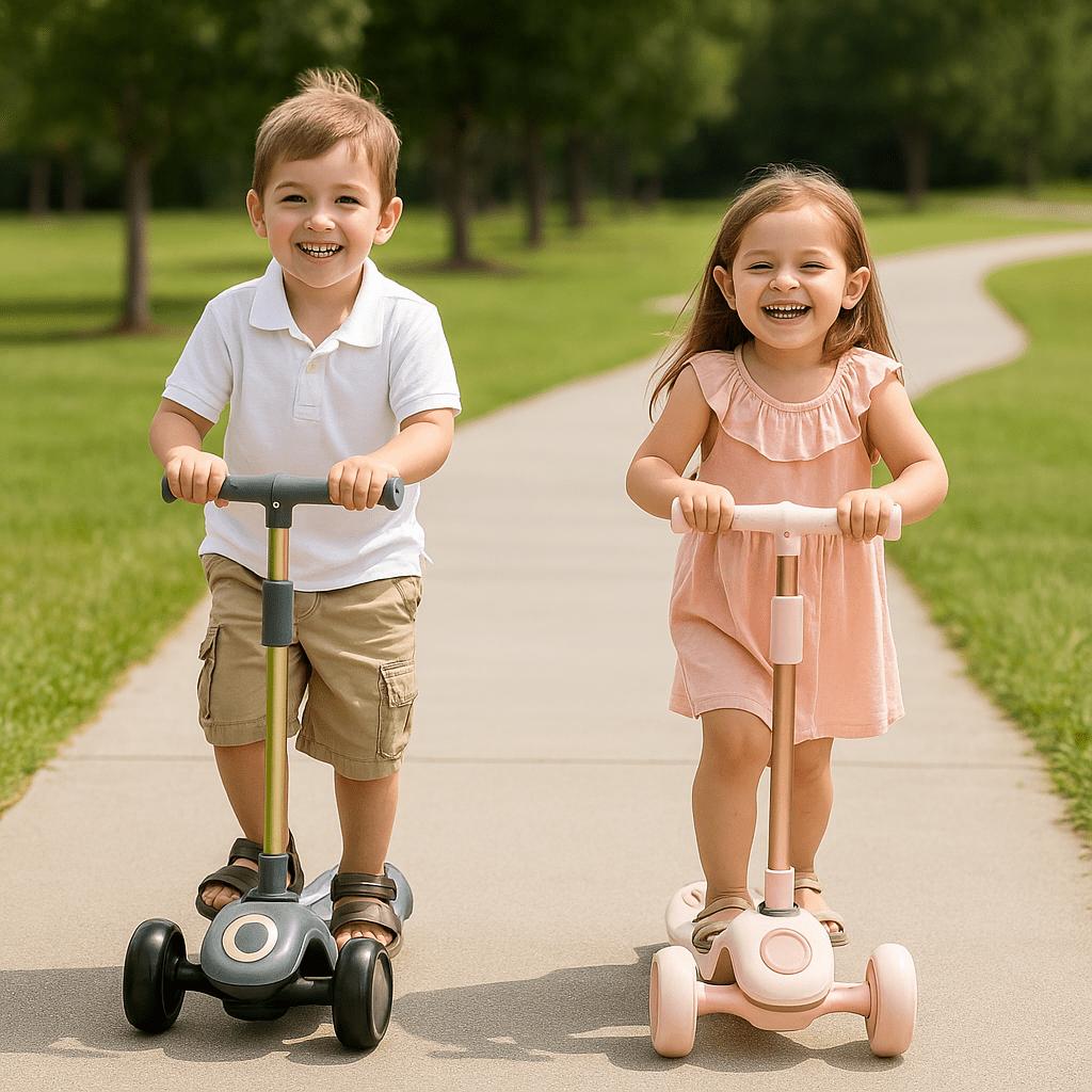 Trottinette 3 roue Pliable - Gris - Image 3