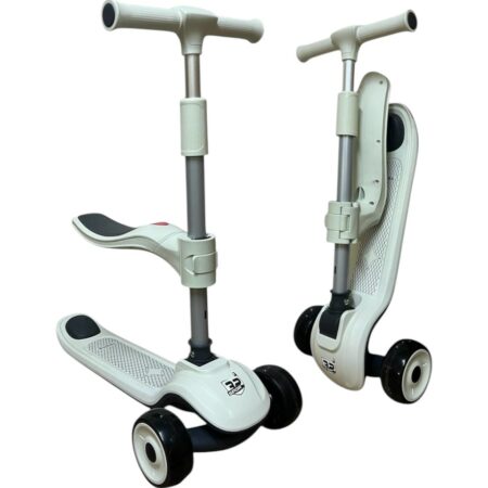 Trottinette 3 roue 2 en 1 - Blanc