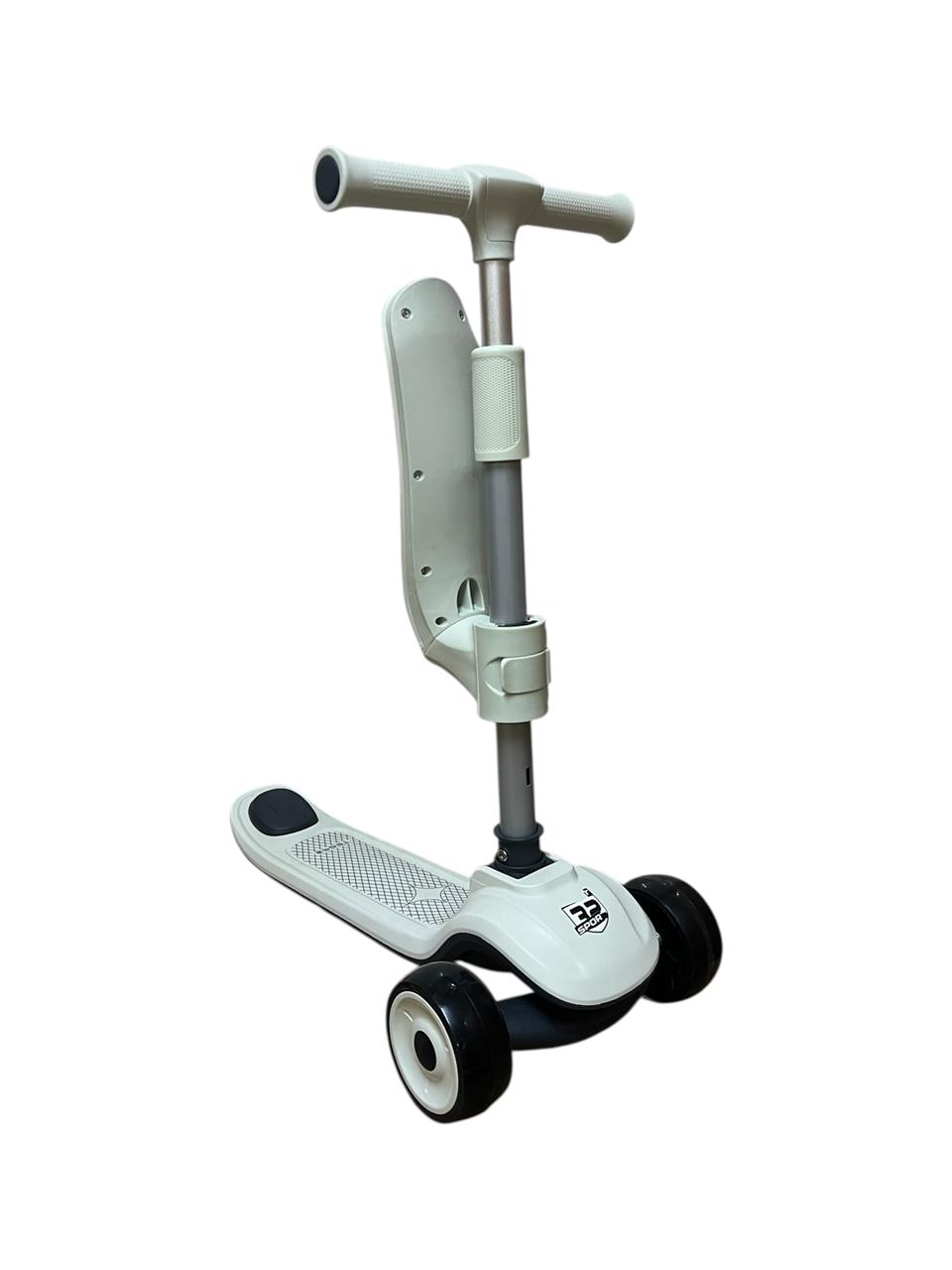 Trottinette 3 roue 2 en 1 - Blanc - Image 4