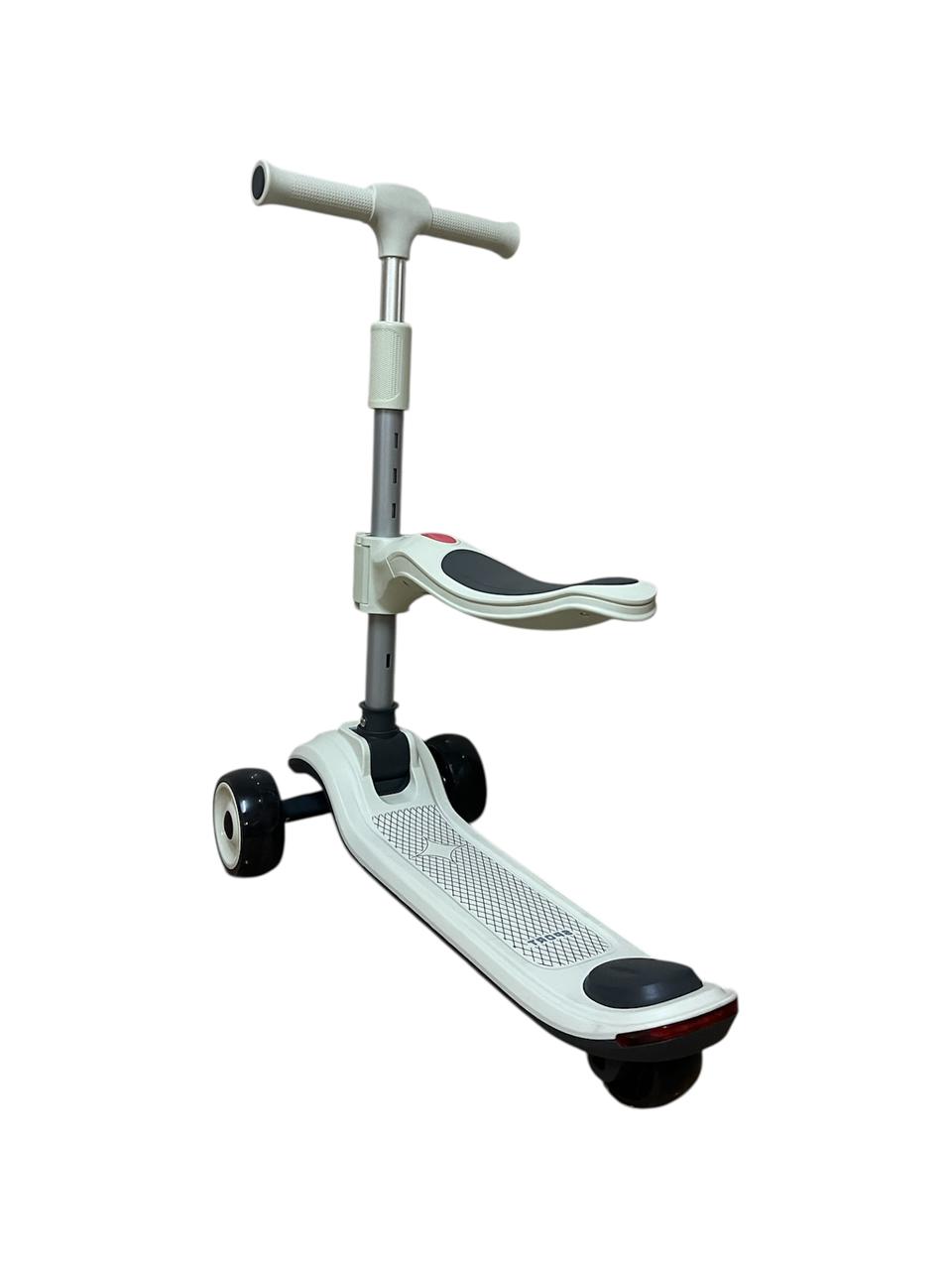 Trottinette 3 roue 2 en 1 - Blanc - Image 3