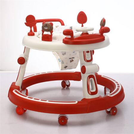 Youpala réglable et pliable avec son et lumière ronde pour bébé - Rouge