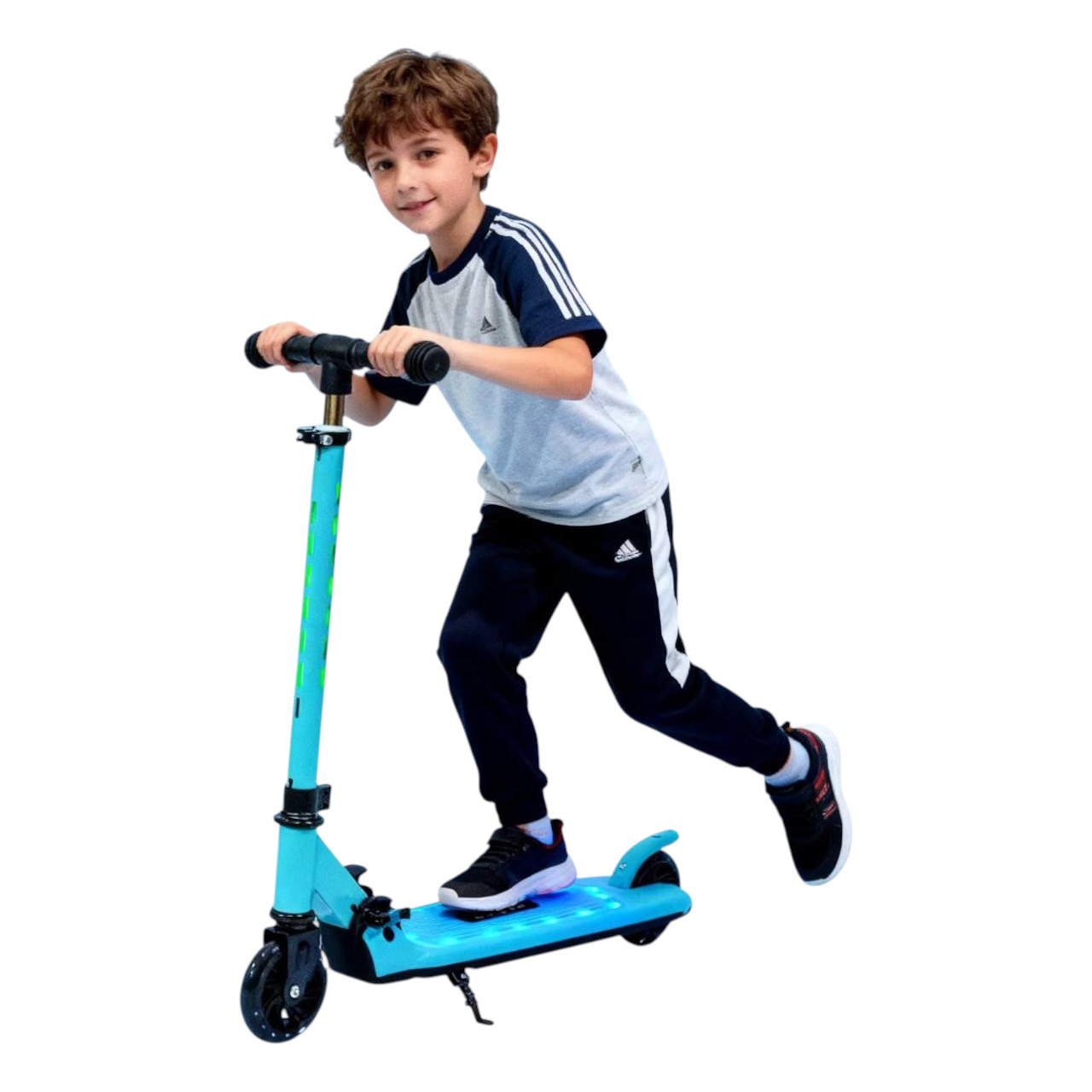 Trottinette 2 roues réglable - Bleu - Image 2