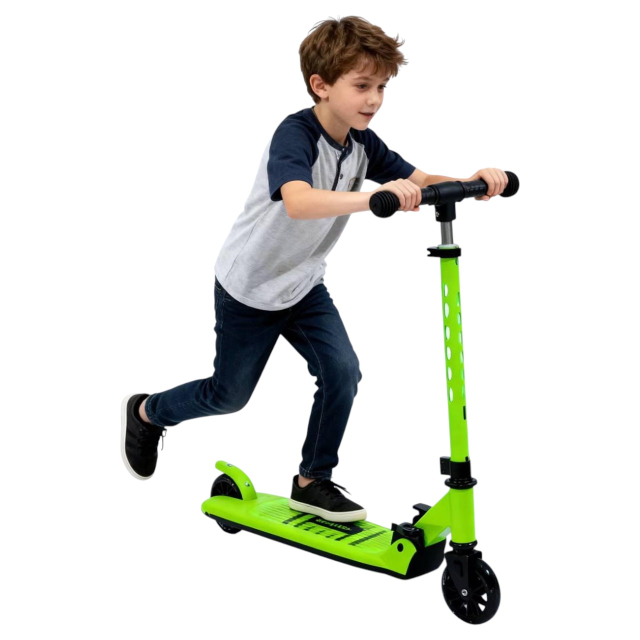 Trottinette 2 roues réglable - Vert - Image 2