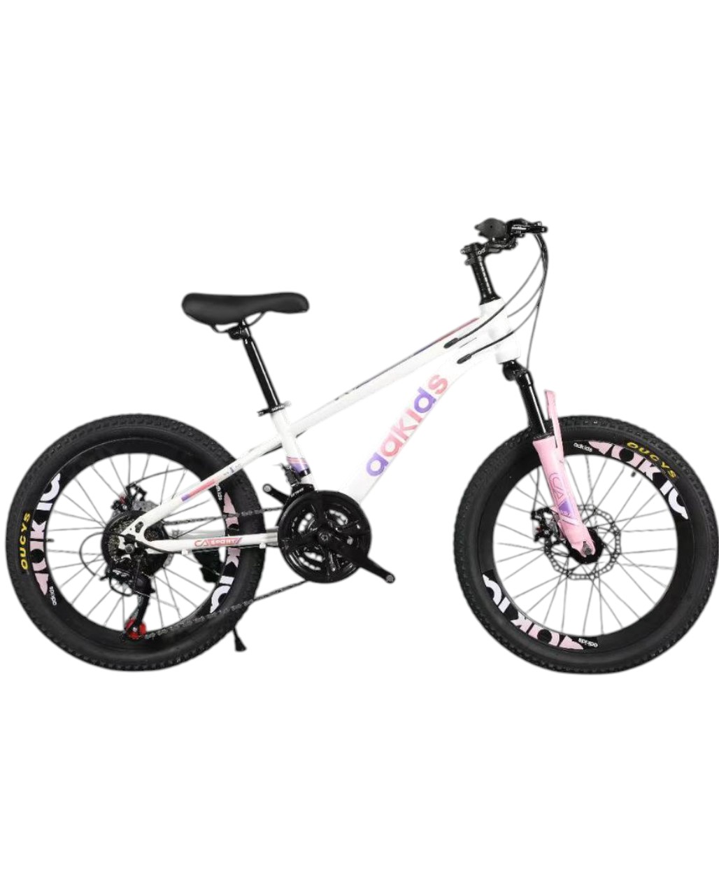 Vélo 20 pouces avec changement 21 vitesses et freinage à disque - Bicyclette pour 7 à 12 ans