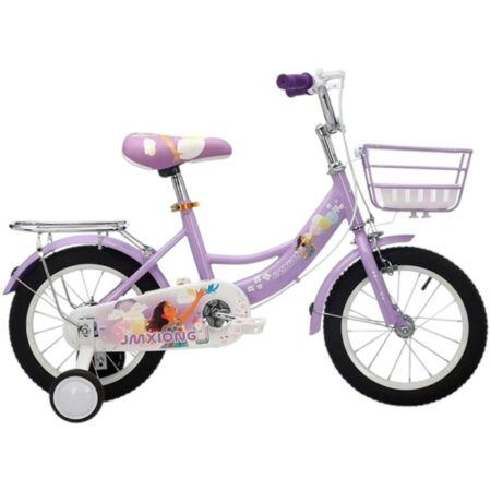 Vélo 12 pouces en acier - Bicyclette pour fille de 3 à 6 ans Violet