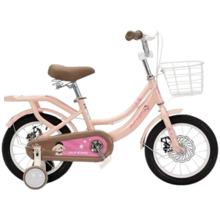 Vélo 20 pouces avec freinage à disque en acier - Bicyclette pour fille de 7 à 12 ans Rose