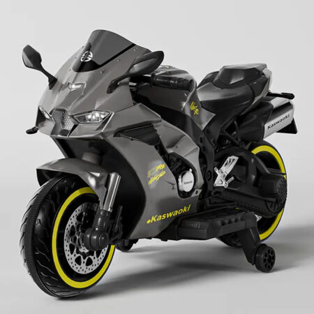 Moto électrique 12V Style Kawasaki Ninja - Gris