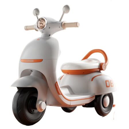 Moto électrique 6V style Scooter pour enfant de 2 ans et plus - Orange