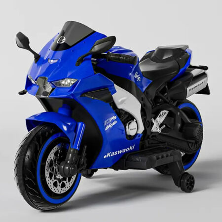 Moto électrique 12V Style Kawasaki Ninja - Bleu