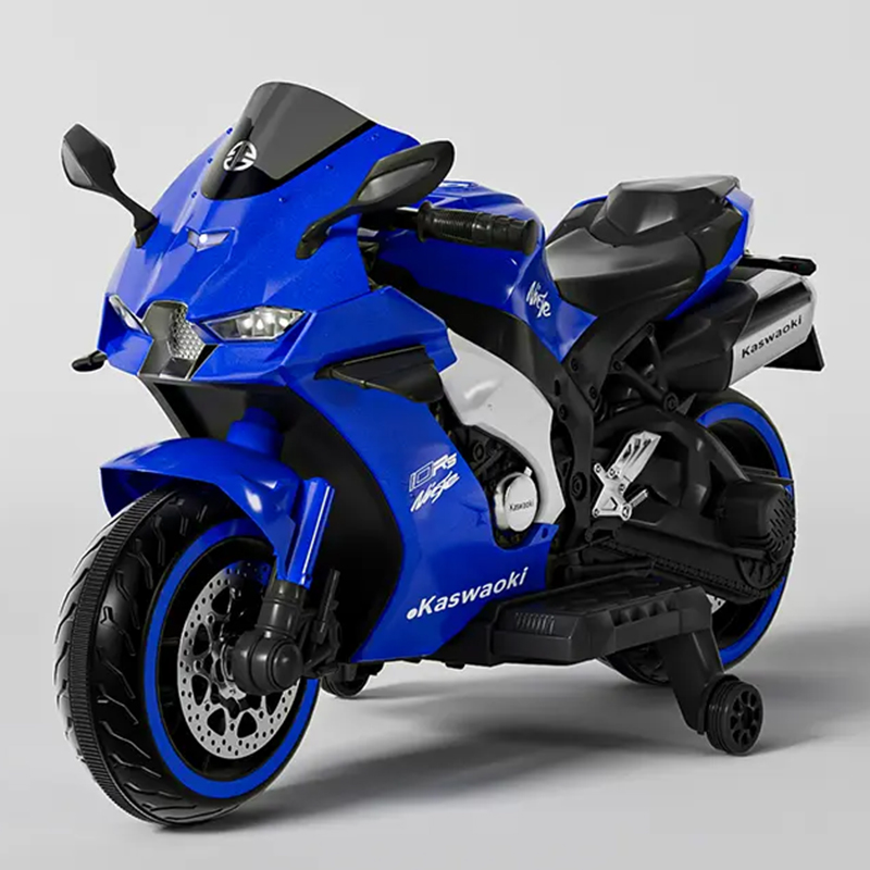 Moto électrique 12V Style Kawasaki Ninja - Bleu