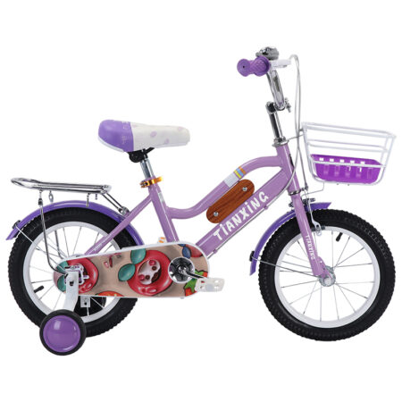 Vélo 16 pouces en acier - Bicyclette pour fille de 5 à 8ans Violet