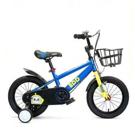 Velo 12 pouces en acier - Bicyclette de 3 à 6 ans Bleu Foncé