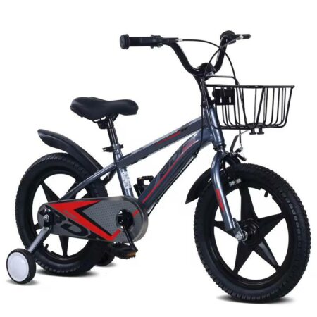 Velo 14 pouces en acier - Bicyclette de 4 à 7 ans Gris Foncé
