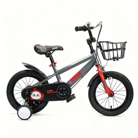 Velo 12 pouces en acier - Bicyclette de 3 à 6 ans Gris