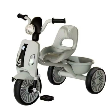 Tricycle Moto Vespa avec lumière et son - Gris