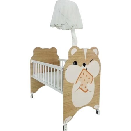 Lit bébé Cododo en bois ouvrable du coté - Ecureuil